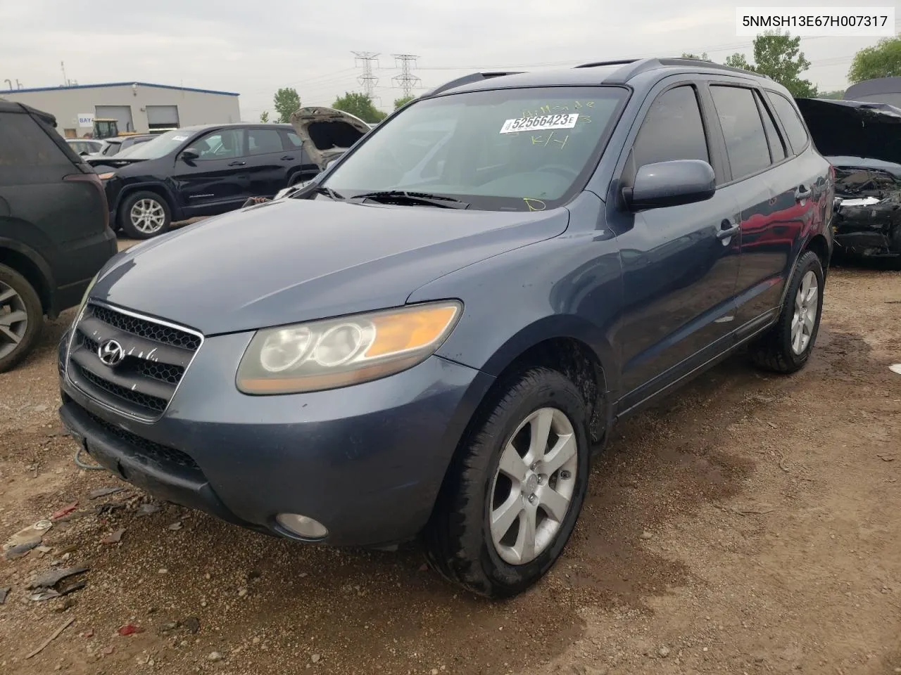 5NMSH13E67H007317 2007 Hyundai Santa Fe Se