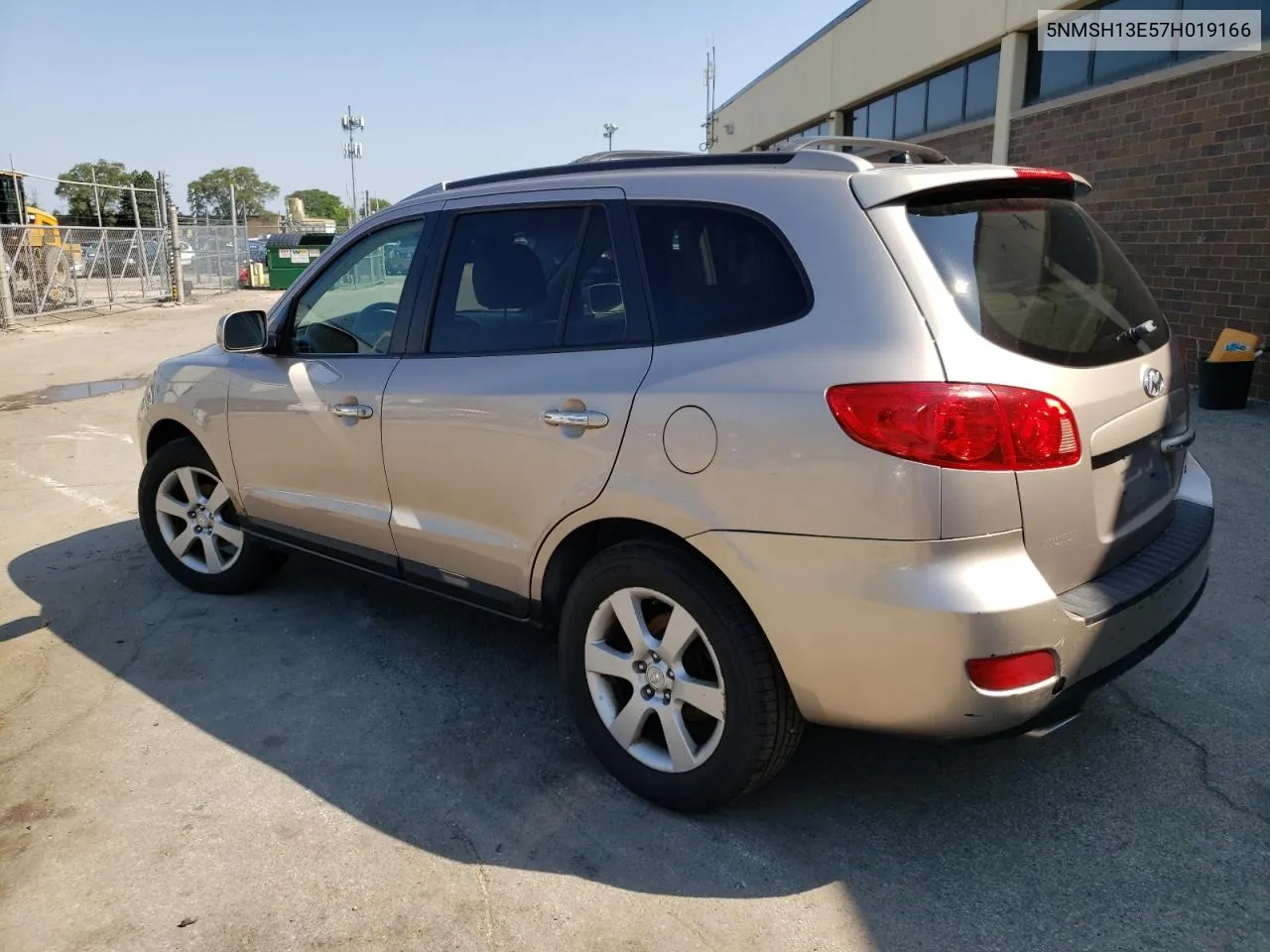 2007 Hyundai Santa Fe Se VIN: 5NMSH13E57H019166 Lot: 53512274