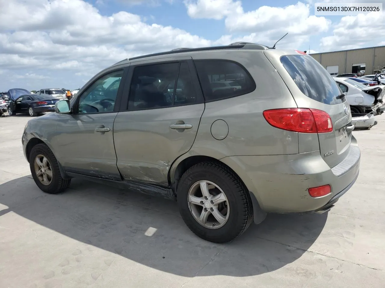 2007 Hyundai Santa Fe Gls VIN: 5NMSG13DX7H120326 Lot: 64846244