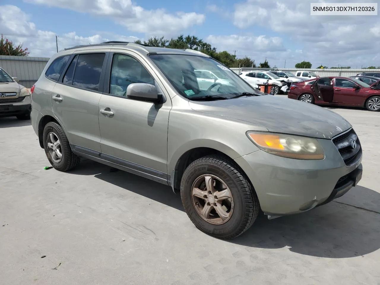 2007 Hyundai Santa Fe Gls VIN: 5NMSG13DX7H120326 Lot: 64846244