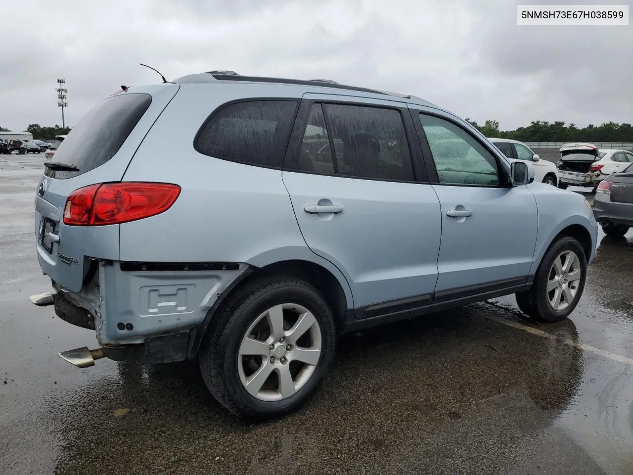 2007 Hyundai Santa Fe Se VIN: 5NMSH73E67H038599 Lot: 65825794