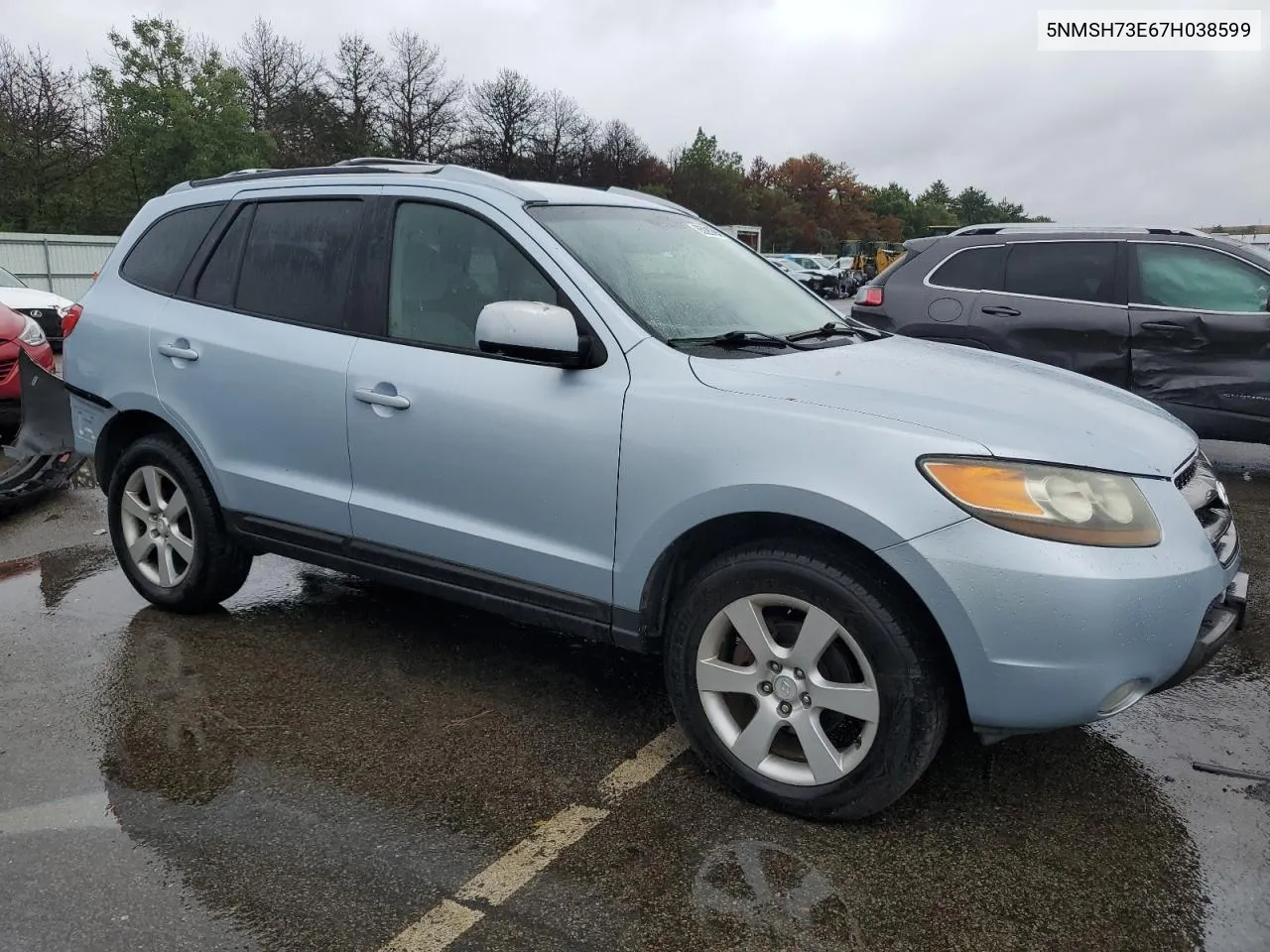 2007 Hyundai Santa Fe Se VIN: 5NMSH73E67H038599 Lot: 65825794