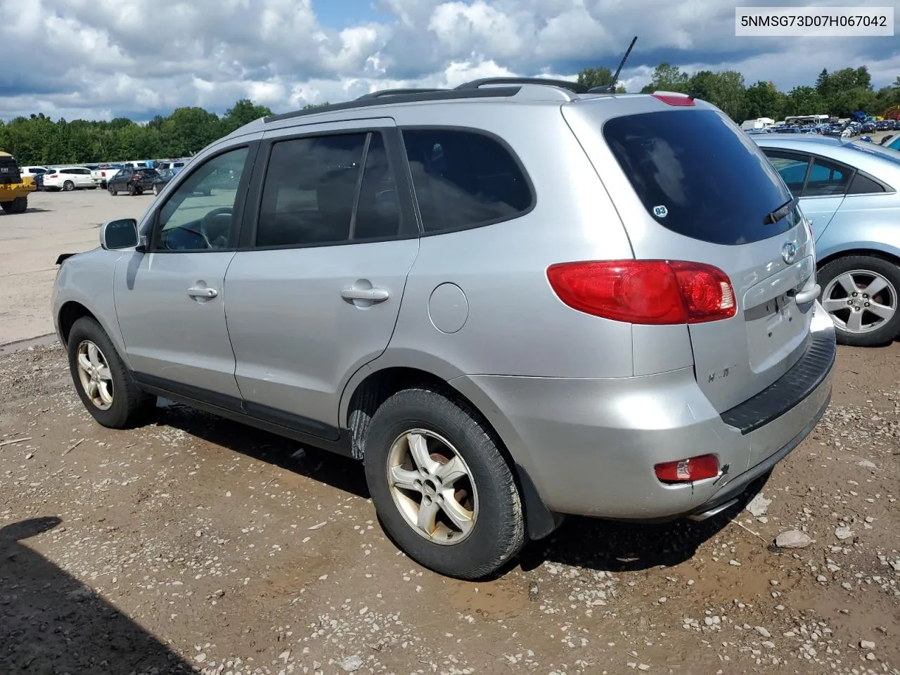 2007 Hyundai Santa Fe Gls VIN: 5NMSG73D07H067042 Lot: 65938984