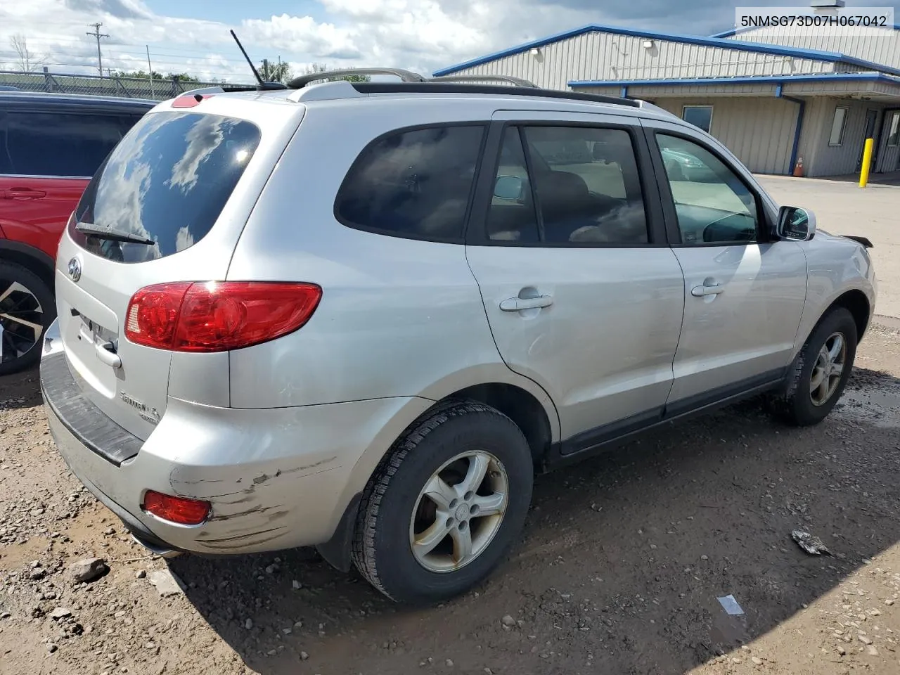 2007 Hyundai Santa Fe Gls VIN: 5NMSG73D07H067042 Lot: 65938984