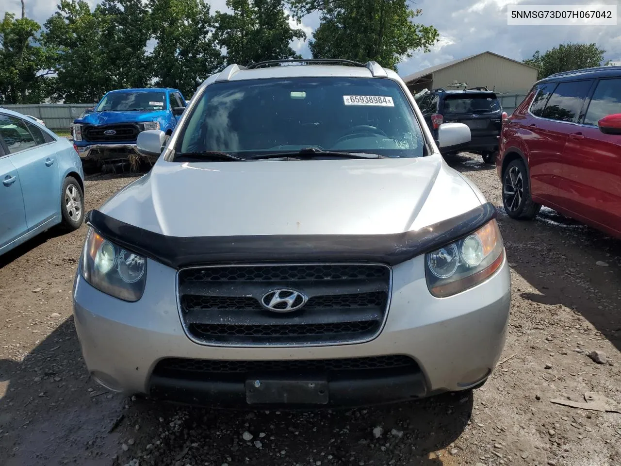 2007 Hyundai Santa Fe Gls VIN: 5NMSG73D07H067042 Lot: 65938984