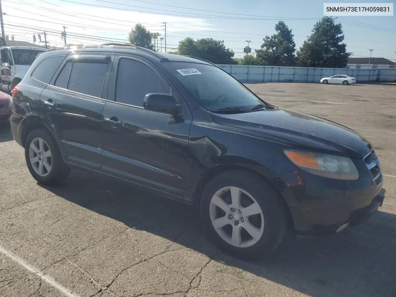 2007 Hyundai Santa Fe Se VIN: 5NMSH73E17H059831 Lot: 66865204