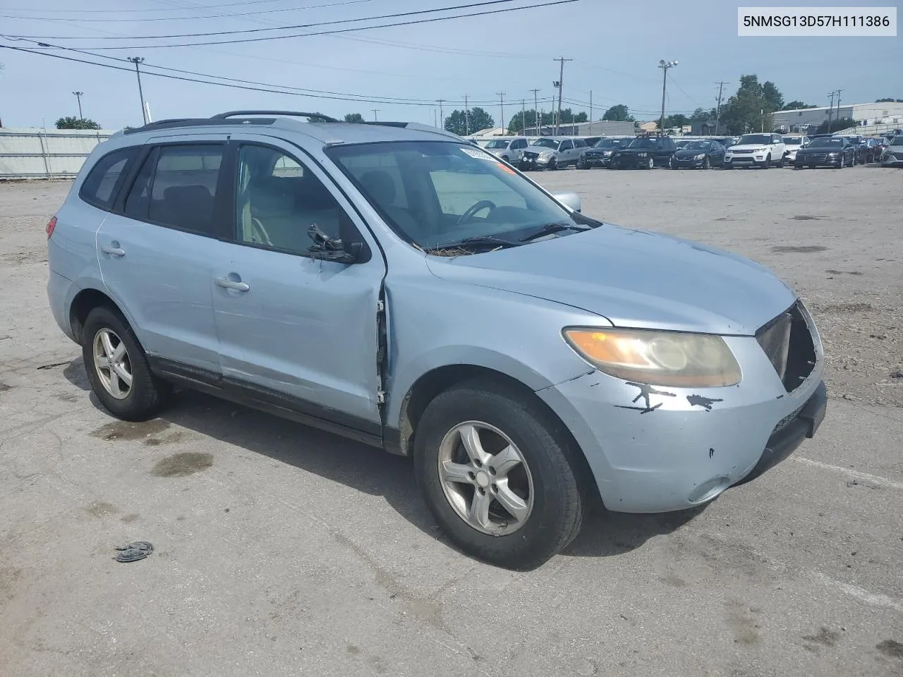 2007 Hyundai Santa Fe Gls VIN: 5NMSG13D57H111386 Lot: 67955354