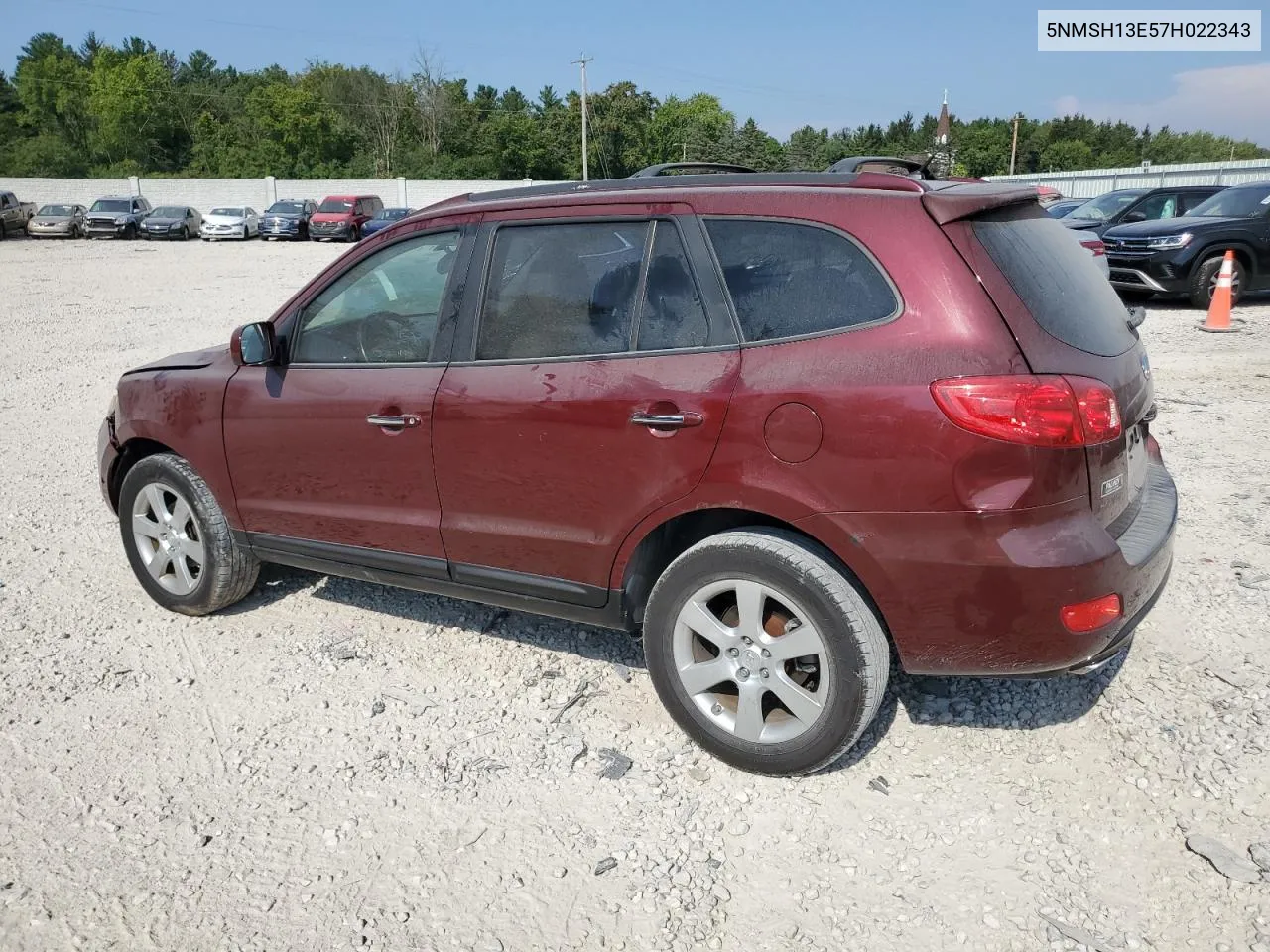 2007 Hyundai Santa Fe Se VIN: 5NMSH13E57H022343 Lot: 68623414