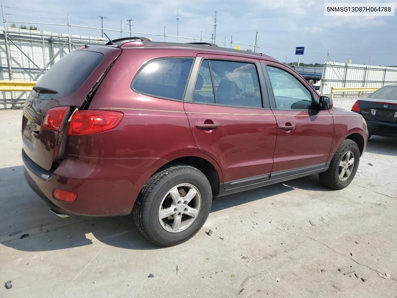 5NMSG13D87H064788 2007 Hyundai Santa Fe Gls