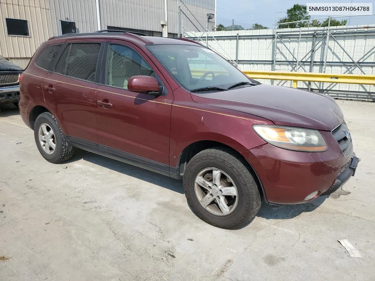 2007 Hyundai Santa Fe Gls VIN: 5NMSG13D87H064788 Lot: 68860954