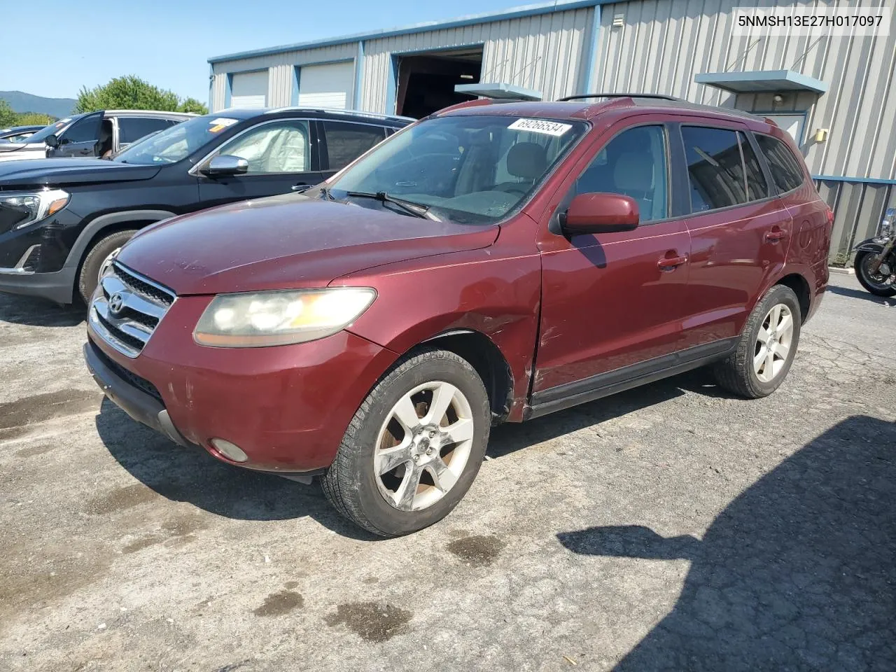 2007 Hyundai Santa Fe Se VIN: 5NMSH13E27H017097 Lot: 69266534