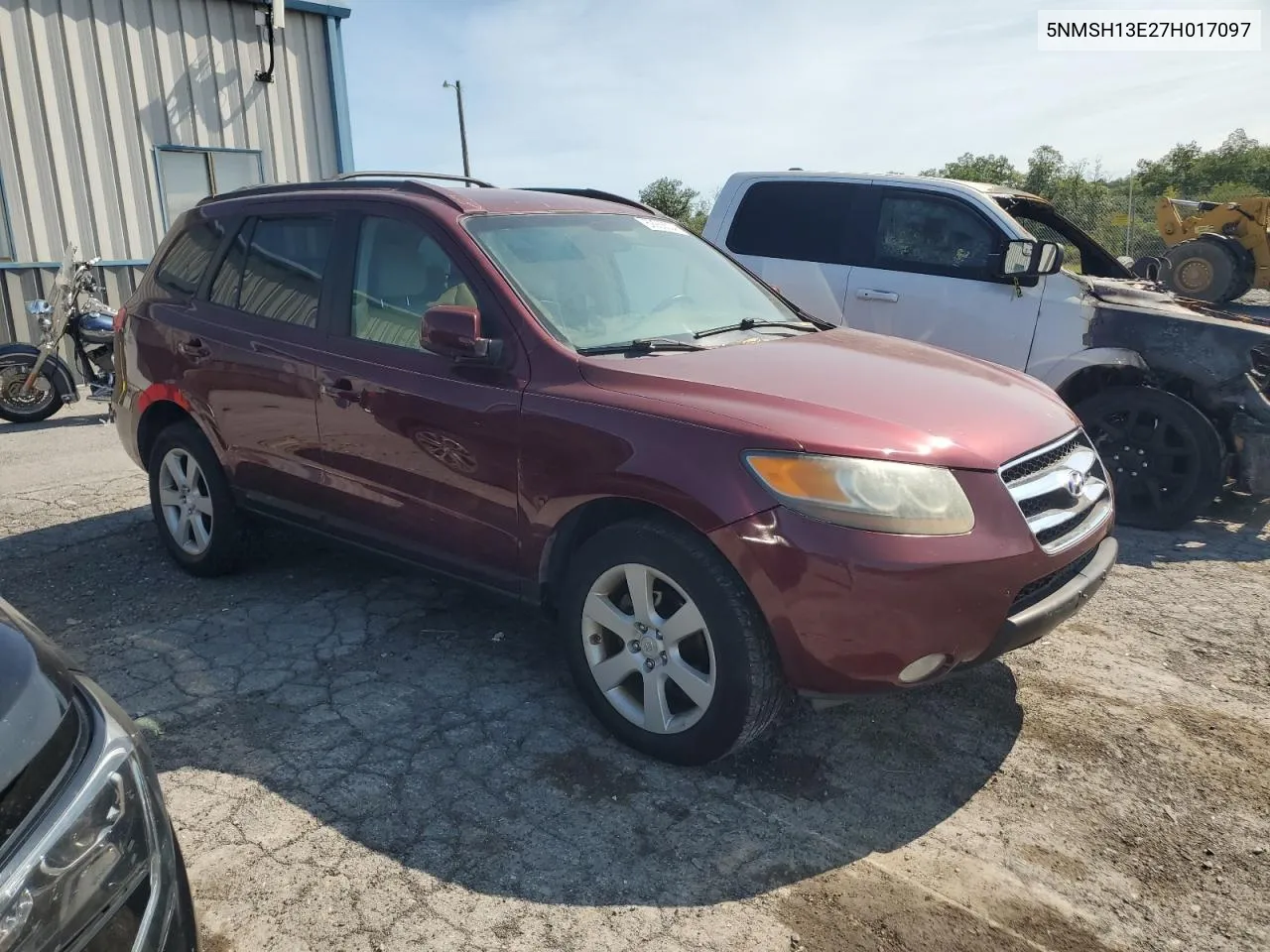 2007 Hyundai Santa Fe Se VIN: 5NMSH13E27H017097 Lot: 69266534