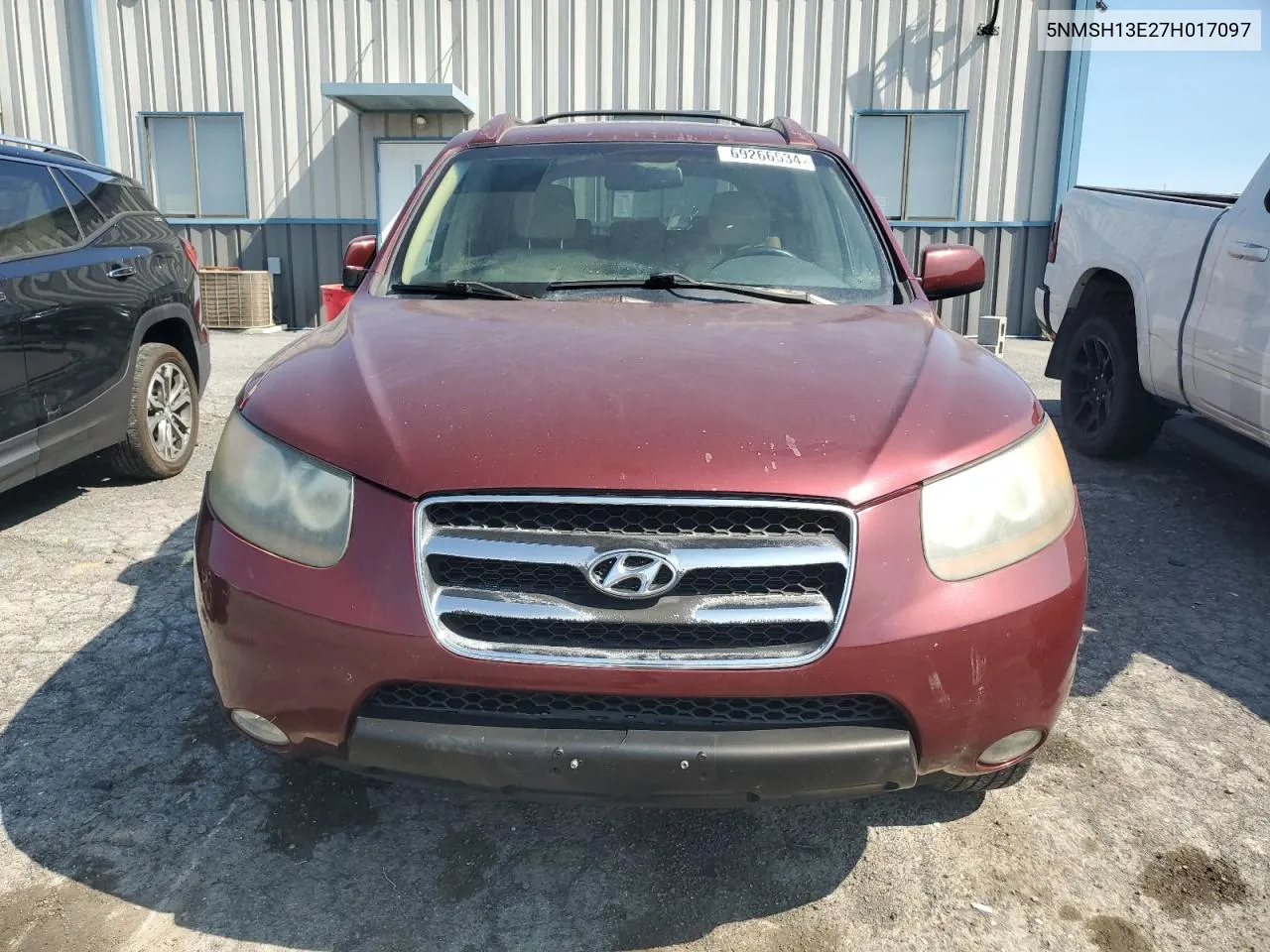 2007 Hyundai Santa Fe Se VIN: 5NMSH13E27H017097 Lot: 69266534