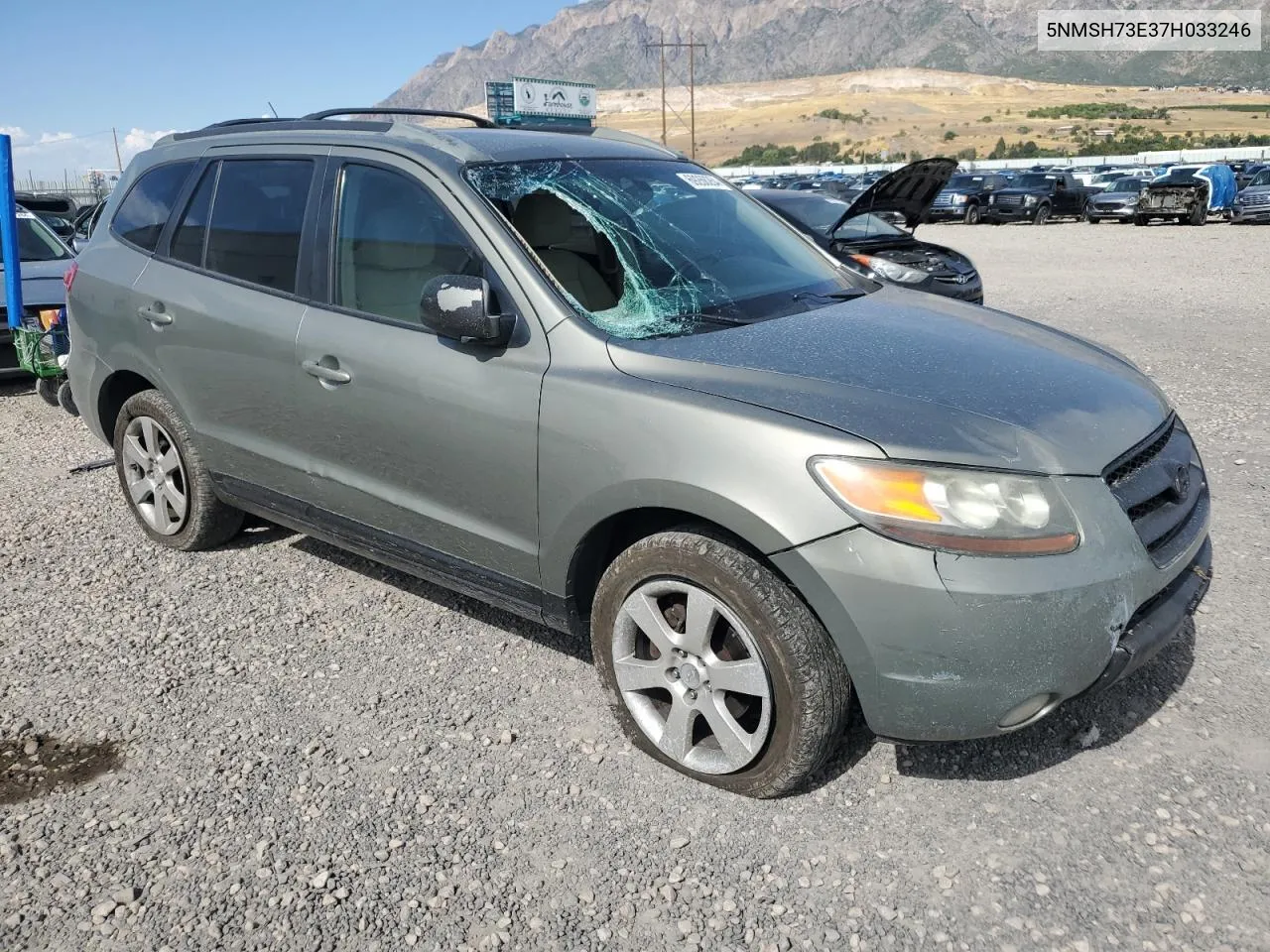 5NMSH73E37H033246 2007 Hyundai Santa Fe Se