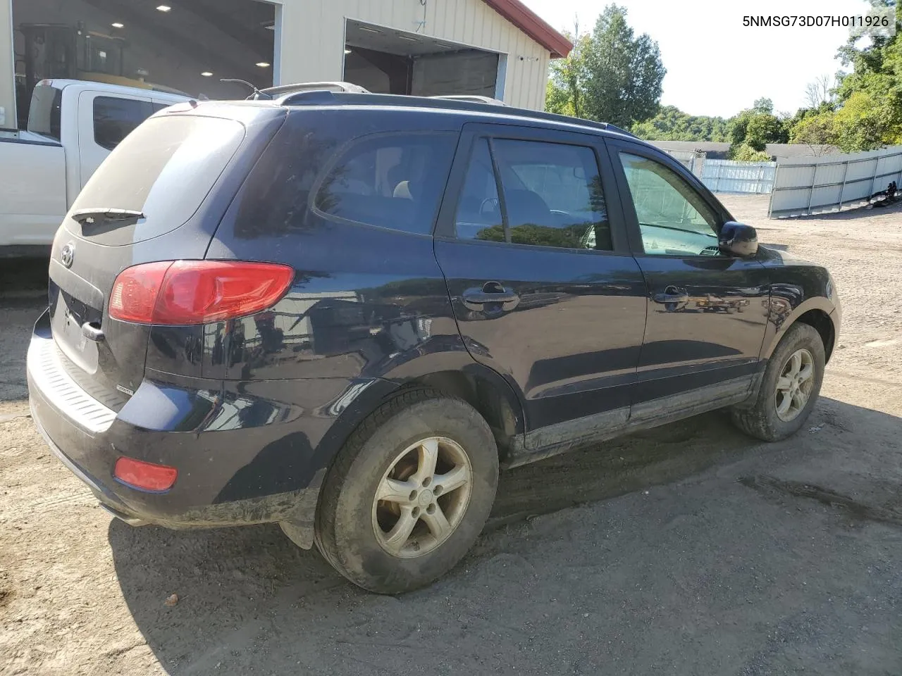 2007 Hyundai Santa Fe Gls VIN: 5NMSG73D07H011926 Lot: 69402474