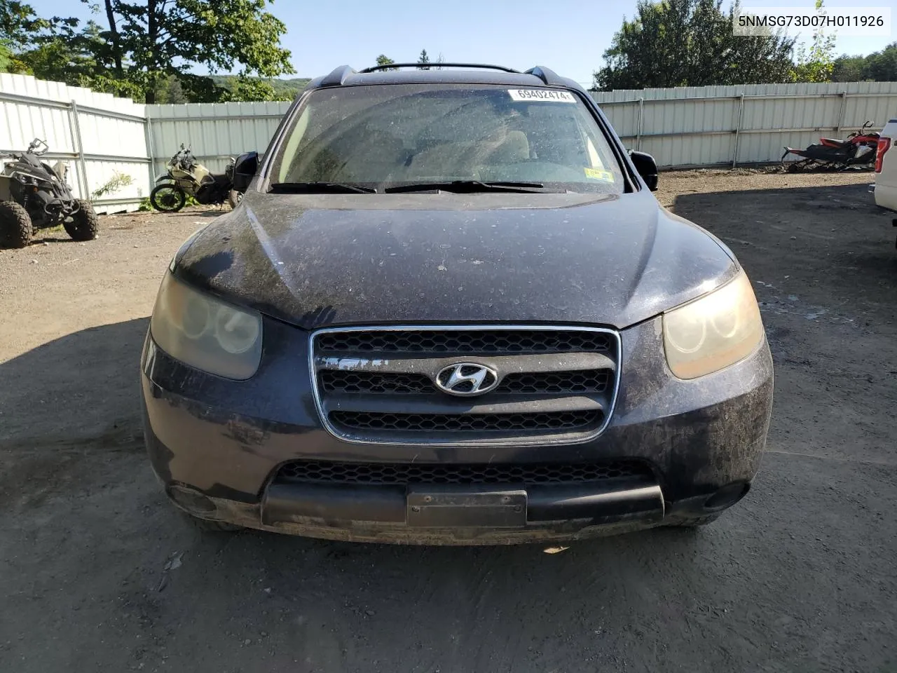 5NMSG73D07H011926 2007 Hyundai Santa Fe Gls