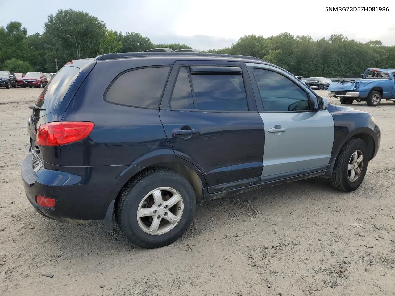 2007 Hyundai Santa Fe Gls VIN: 5NMSG73D57H081986 Lot: 69657374