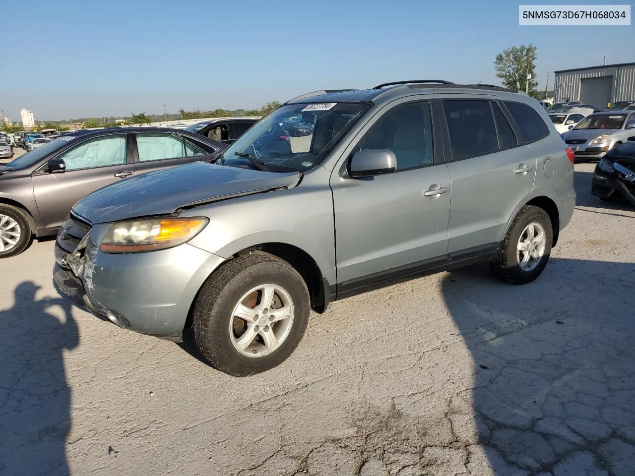 2007 Hyundai Santa Fe Gls VIN: 5NMSG73D67H068034 Lot: 69727784