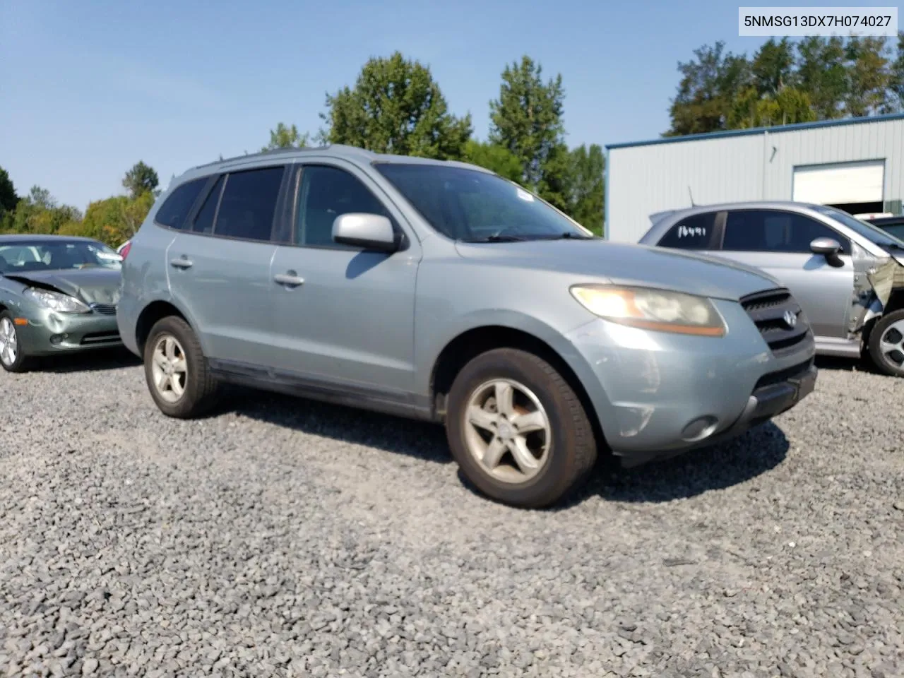 2007 Hyundai Santa Fe Gls VIN: 5NMSG13DX7H074027 Lot: 70095174