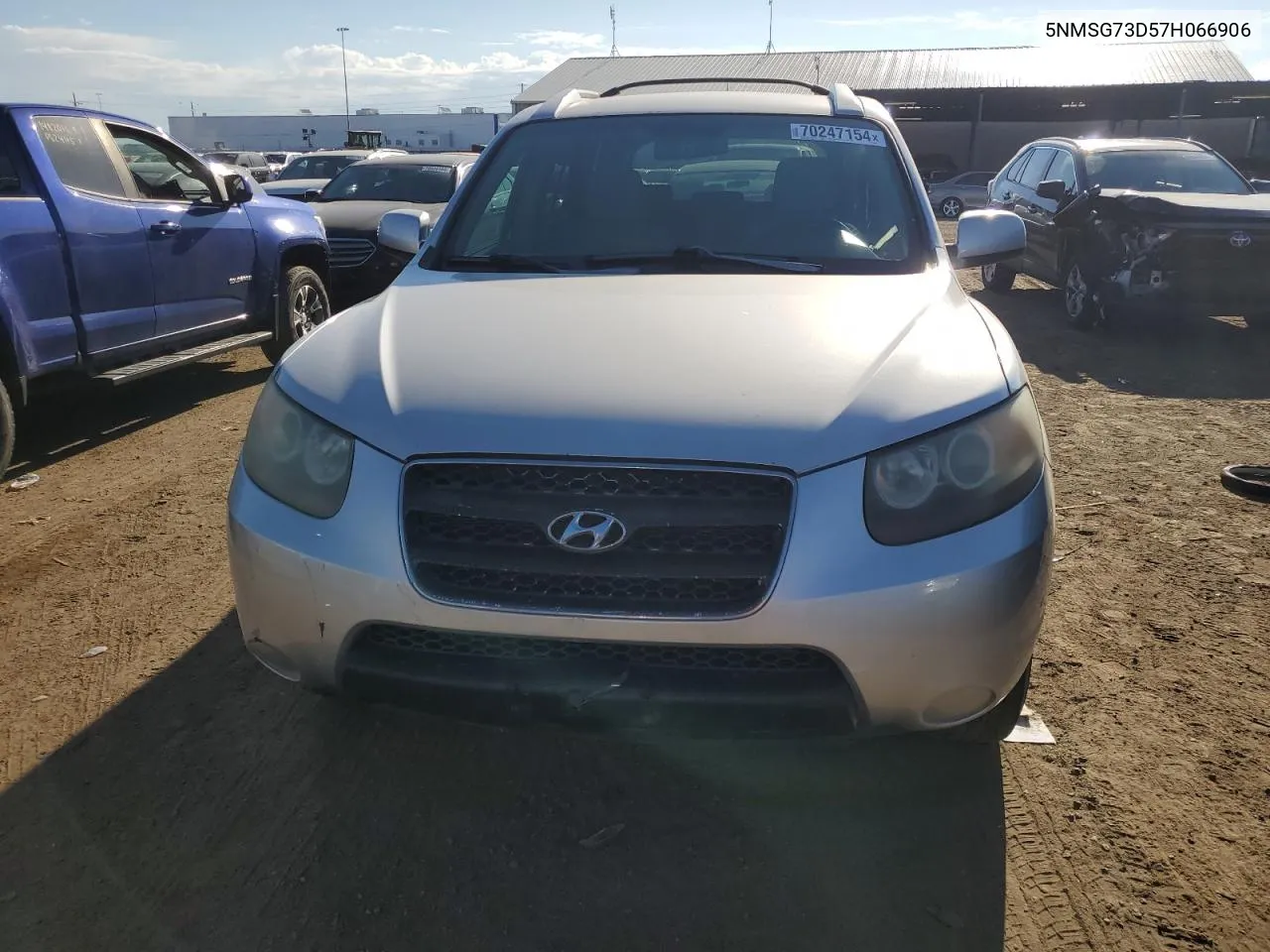 2007 Hyundai Santa Fe Gls VIN: 5NMSG73D57H066906 Lot: 70247154