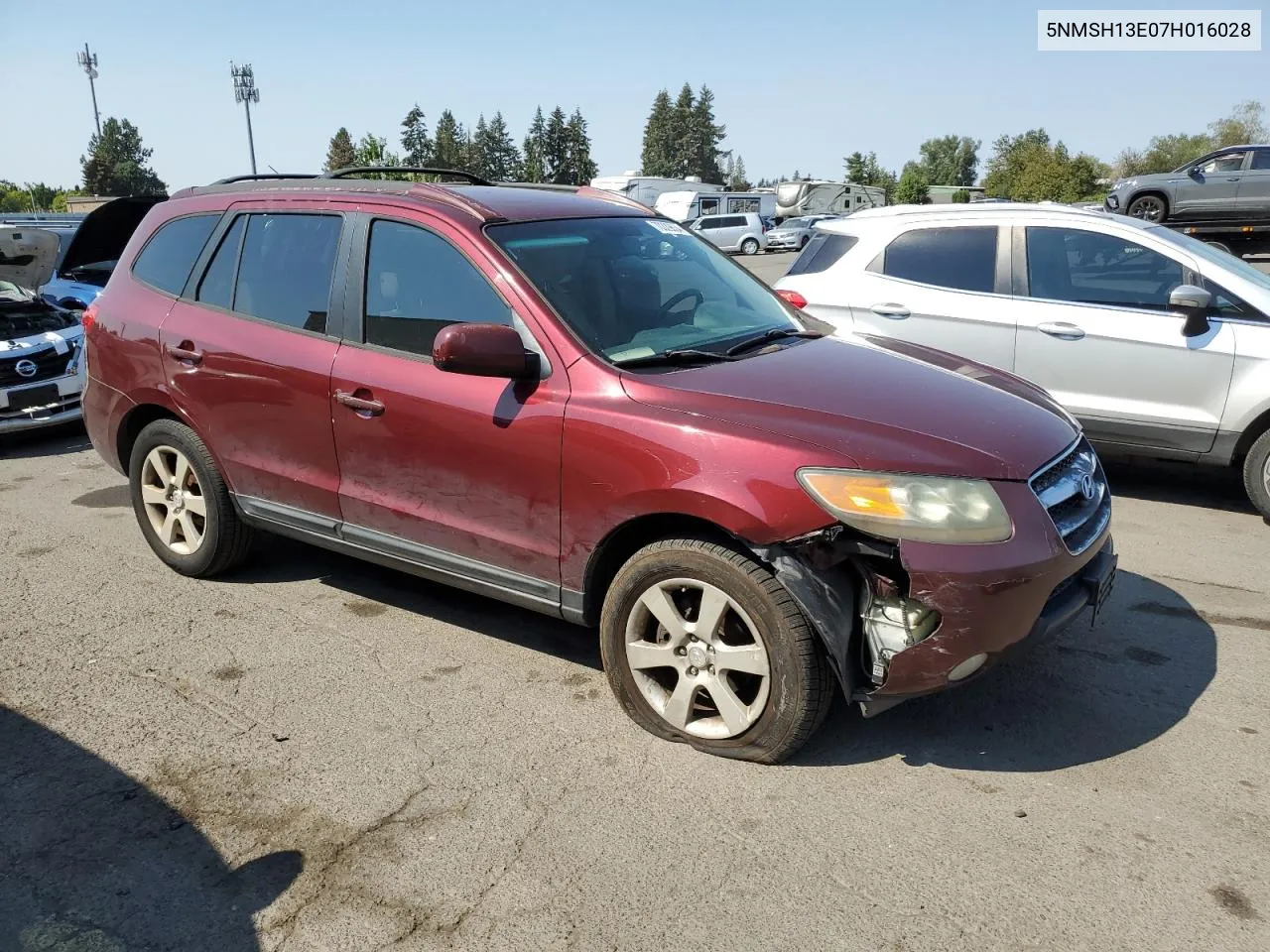 5NMSH13E07H016028 2007 Hyundai Santa Fe Se