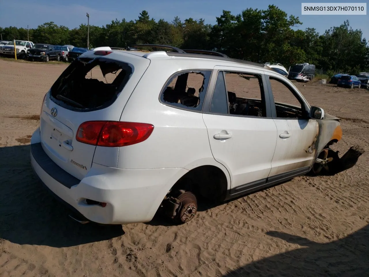 2007 Hyundai Santa Fe Gls VIN: 5NMSG13DX7H070110 Lot: 70377204