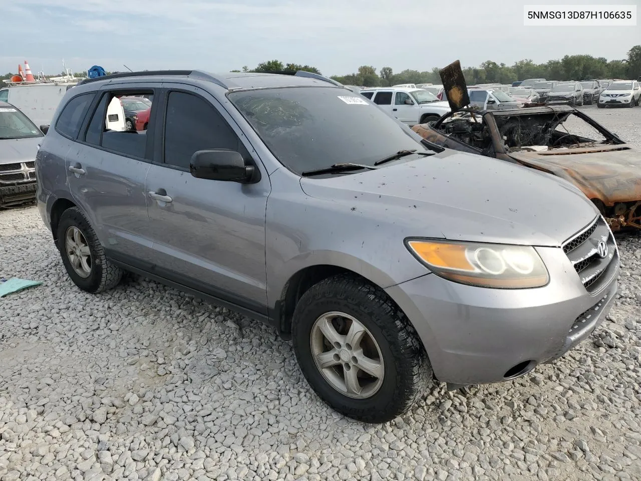 5NMSG13D87H106635 2007 Hyundai Santa Fe Gls