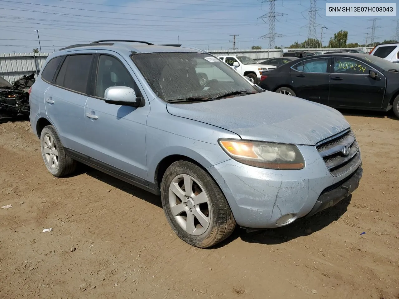 2007 Hyundai Santa Fe Se VIN: 5NMSH13E07H008043 Lot: 71106964