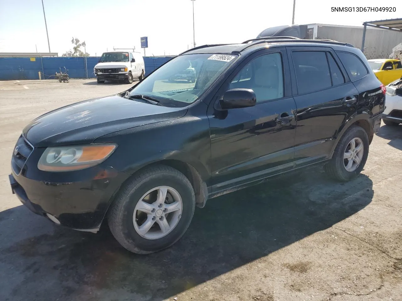 2007 Hyundai Santa Fe Gls VIN: 5NMSG13D67H049920 Lot: 71199524