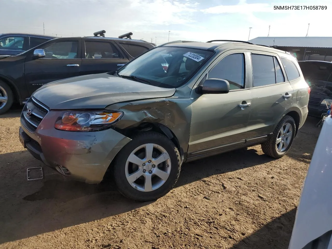 2007 Hyundai Santa Fe Se VIN: 5NMSH73E17H058789 Lot: 71220304