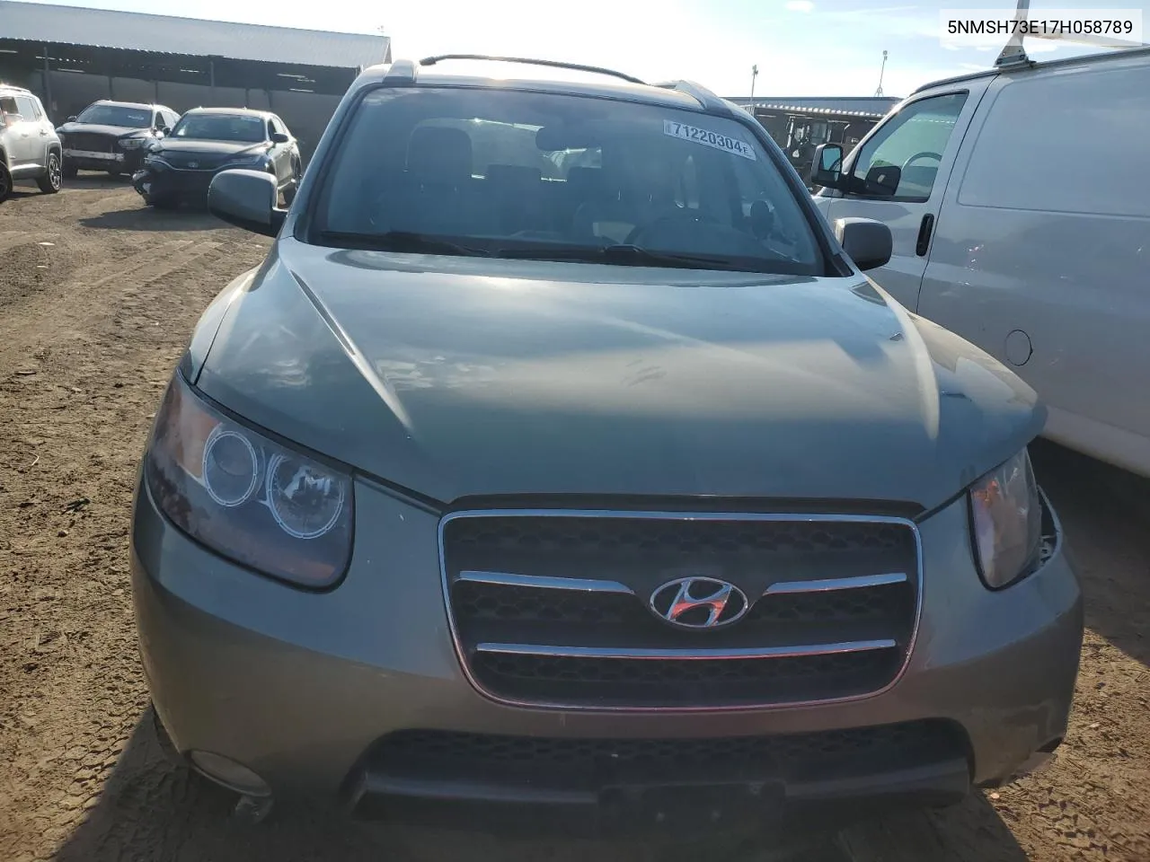 2007 Hyundai Santa Fe Se VIN: 5NMSH73E17H058789 Lot: 71220304