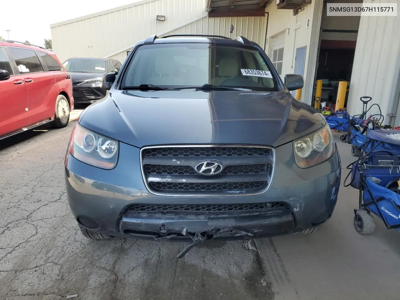 5NMSG13D67H115771 2007 Hyundai Santa Fe Gls