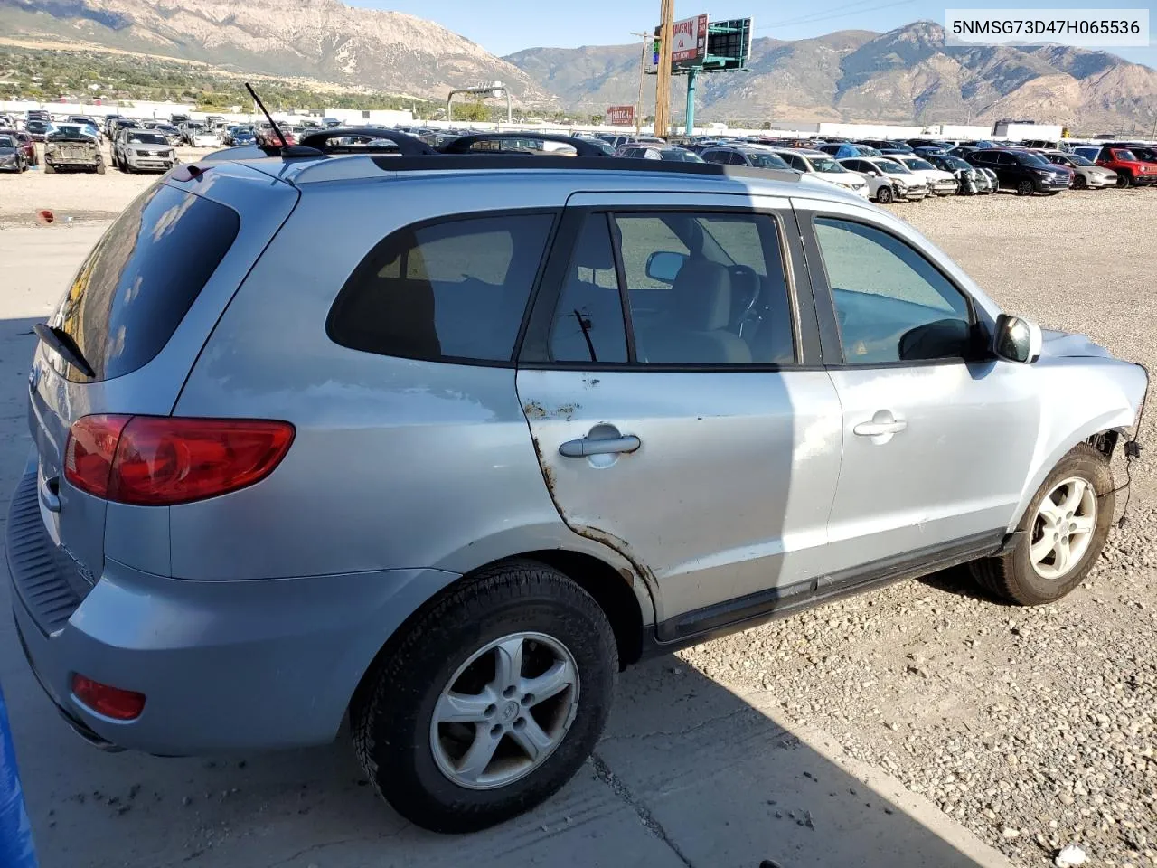 2007 Hyundai Santa Fe Gls VIN: 5NMSG73D47H065536 Lot: 72269234