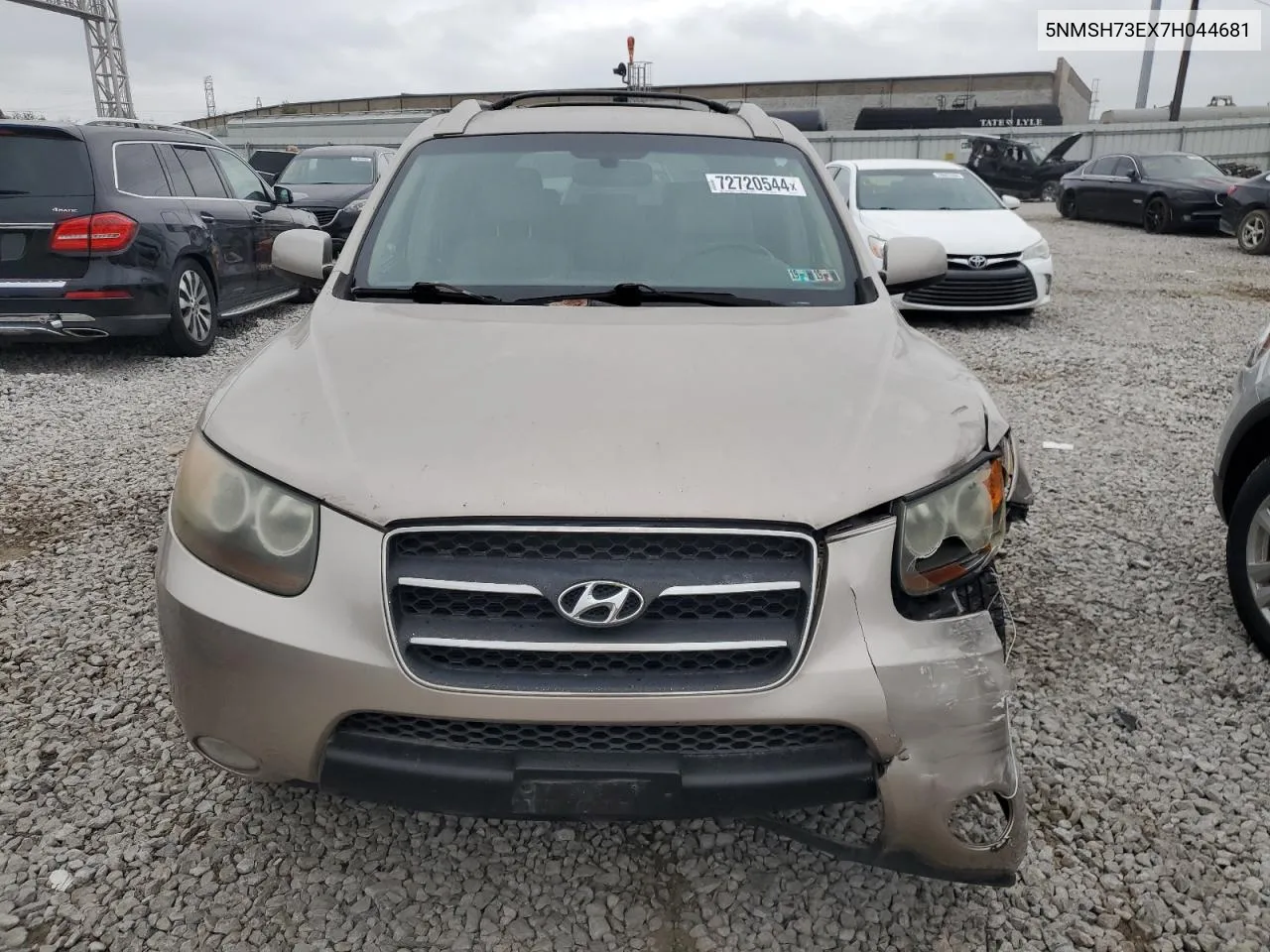 2007 Hyundai Santa Fe Se VIN: 5NMSH73EX7H044681 Lot: 72720544