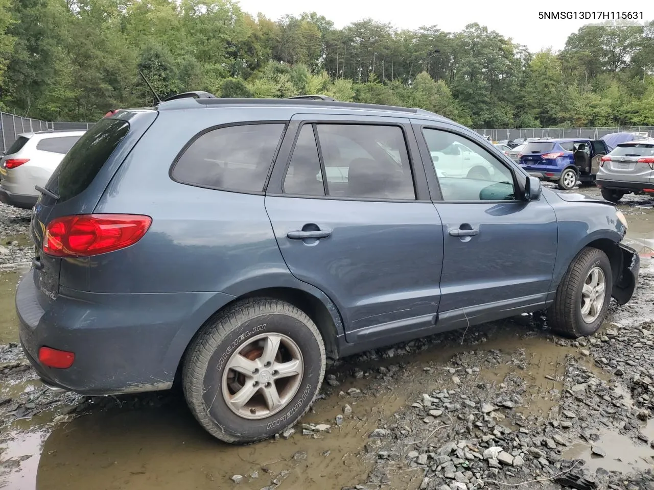 2007 Hyundai Santa Fe Gls VIN: 5NMSG13D17H115631 Lot: 72735854