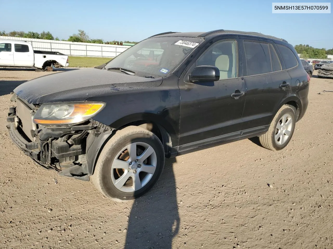 2007 Hyundai Santa Fe Se VIN: 5NMSH13E57H070599 Lot: 73046374