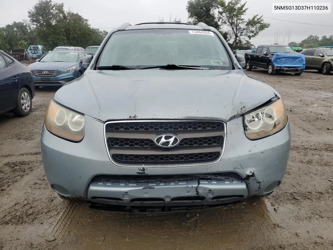 2007 Hyundai Santa Fe Gls VIN: 5NMSG13D37H110236 Lot: 73464354