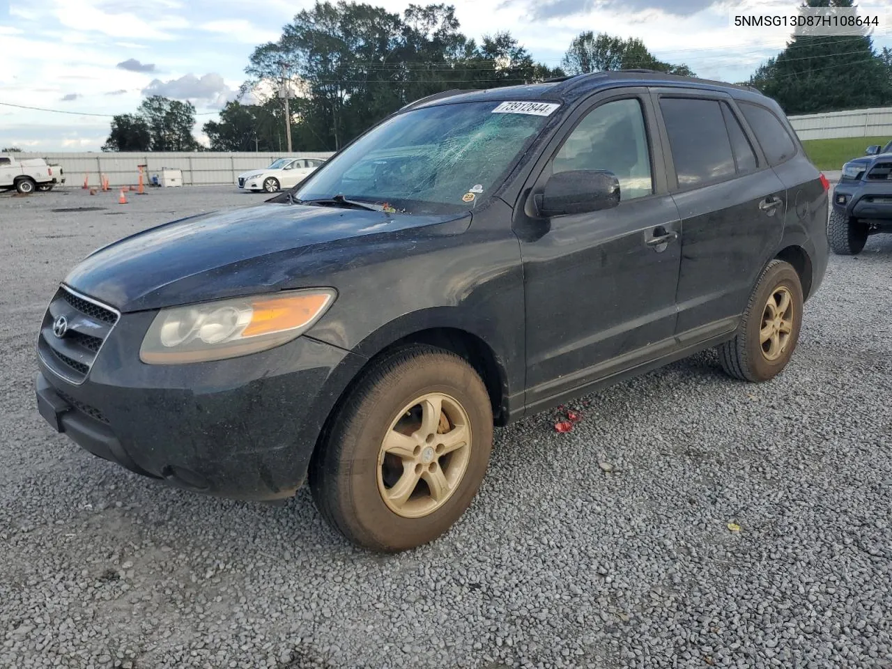 2007 Hyundai Santa Fe Gls VIN: 5NMSG13D87H108644 Lot: 73912844