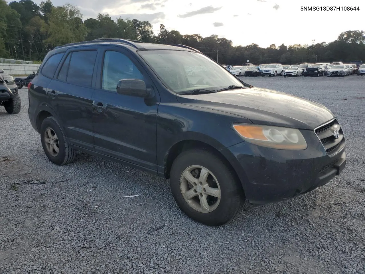 5NMSG13D87H108644 2007 Hyundai Santa Fe Gls