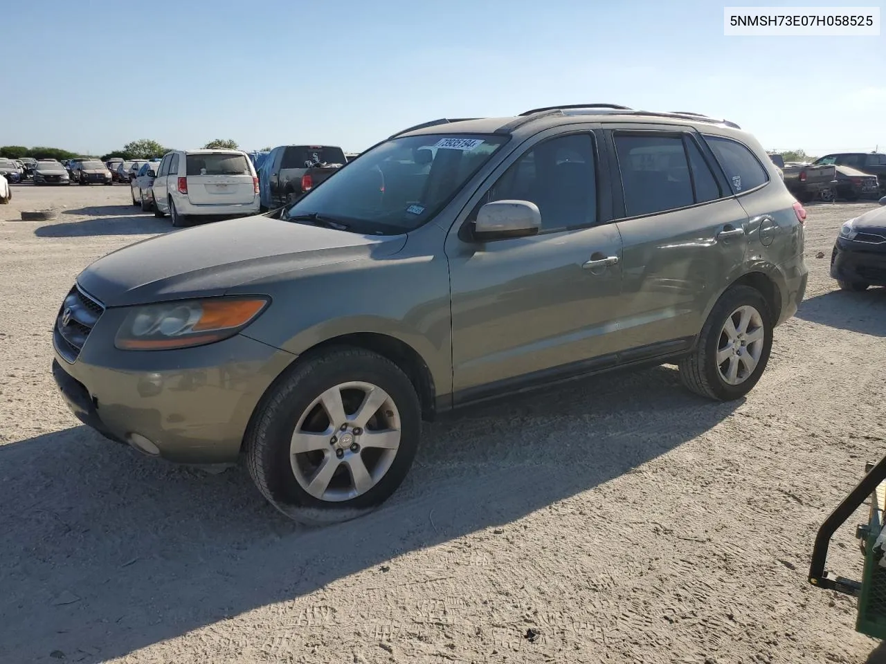 2007 Hyundai Santa Fe Se VIN: 5NMSH73E07H058525 Lot: 73935194