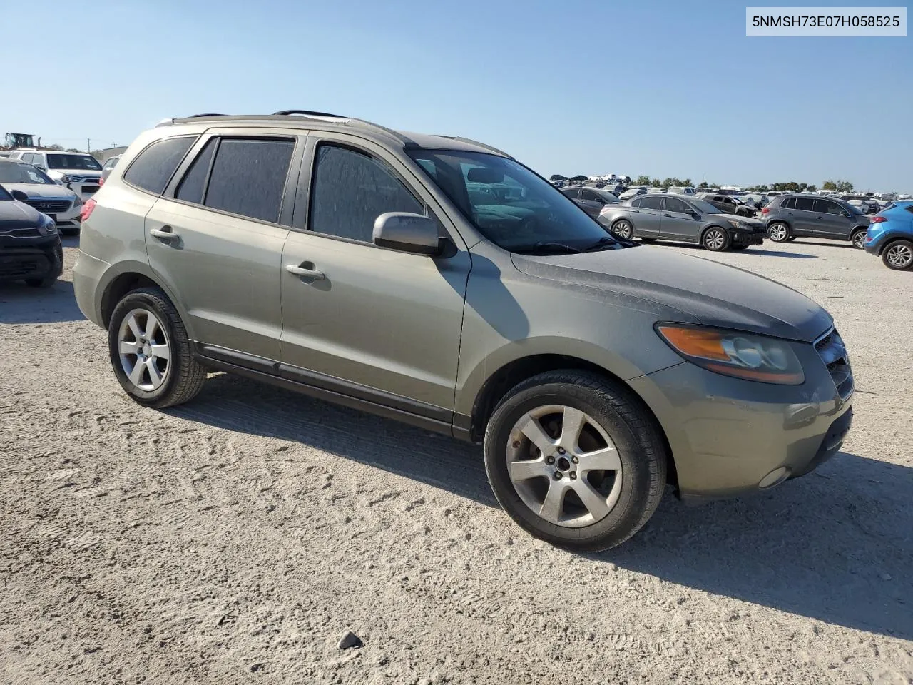 2007 Hyundai Santa Fe Se VIN: 5NMSH73E07H058525 Lot: 73935194