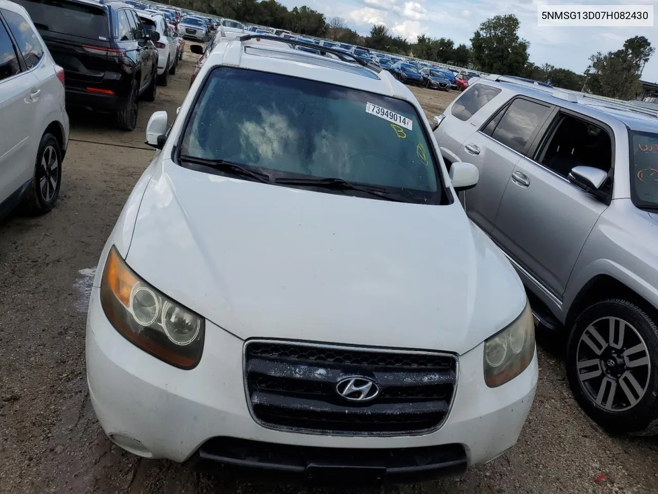 2007 Hyundai Santa Fe Gls VIN: 5NMSG13D07H082430 Lot: 73949014