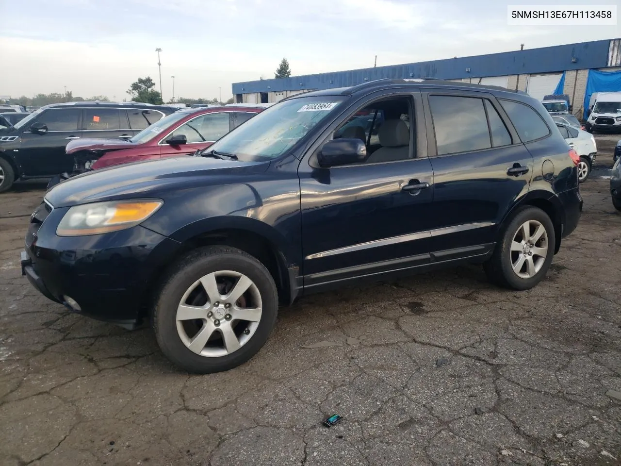 2007 Hyundai Santa Fe Se VIN: 5NMSH13E67H113458 Lot: 74083964