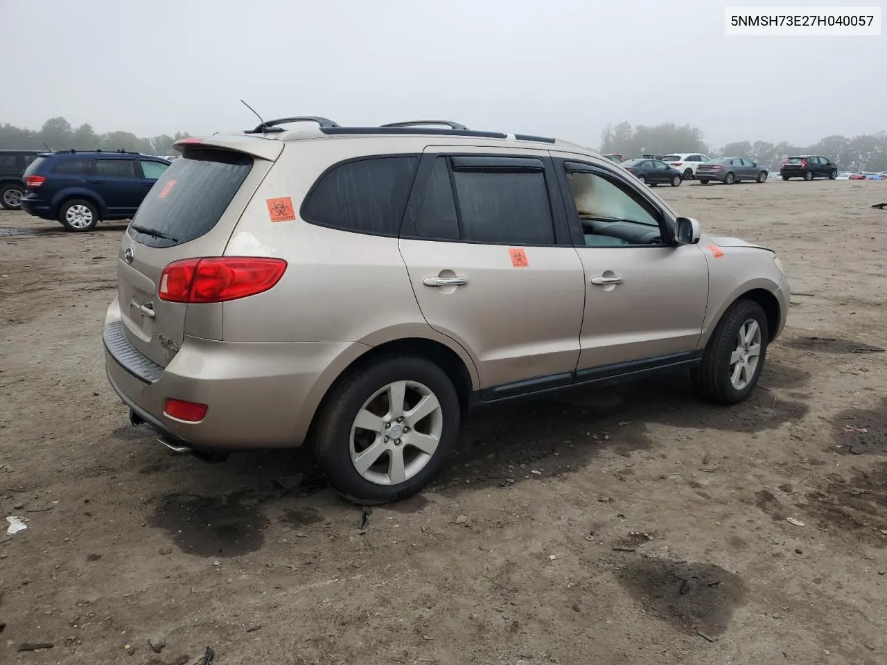 2007 Hyundai Santa Fe Se VIN: 5NMSH73E27H040057 Lot: 74224224