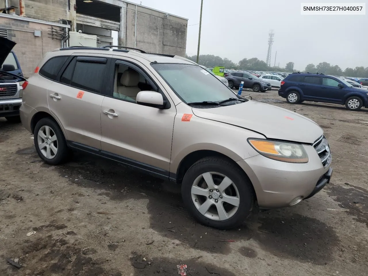 2007 Hyundai Santa Fe Se VIN: 5NMSH73E27H040057 Lot: 74224224