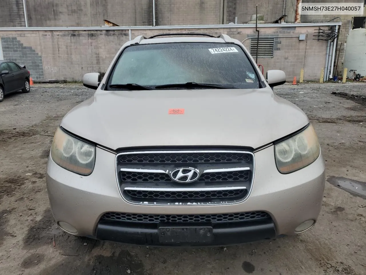 2007 Hyundai Santa Fe Se VIN: 5NMSH73E27H040057 Lot: 74224224