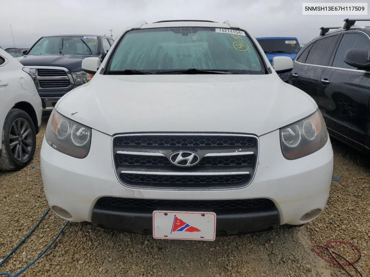 2007 Hyundai Santa Fe Se VIN: 5NMSH13E67H117509 Lot: 74274154