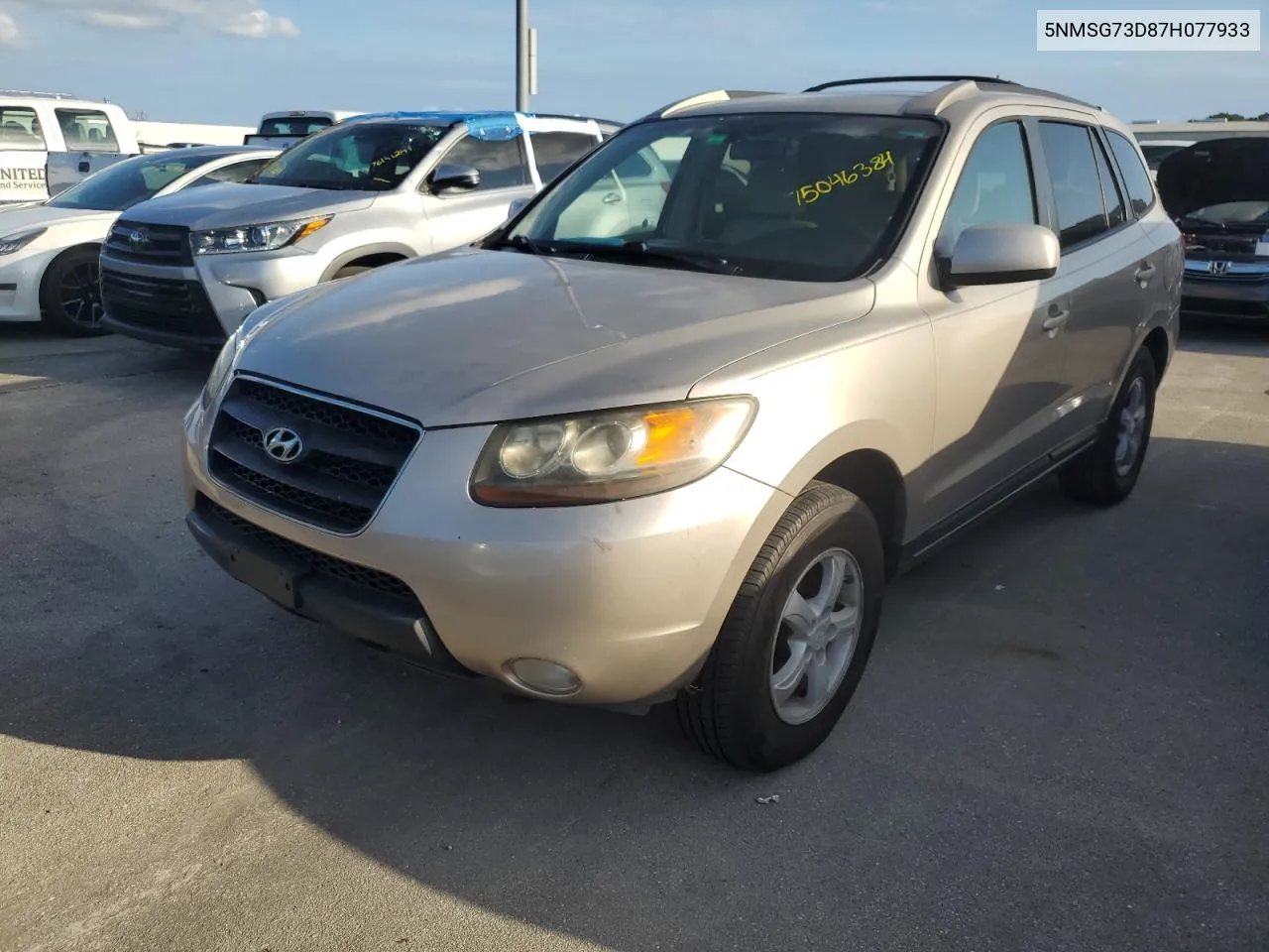 2007 Hyundai Santa Fe Gls VIN: 5NMSG73D87H077933 Lot: 75046384