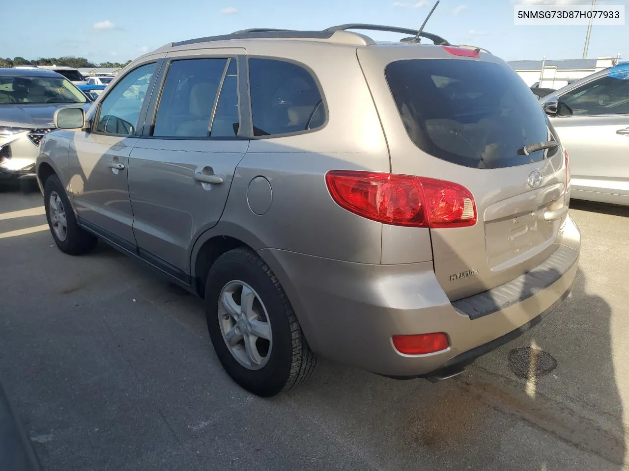 2007 Hyundai Santa Fe Gls VIN: 5NMSG73D87H077933 Lot: 75046384