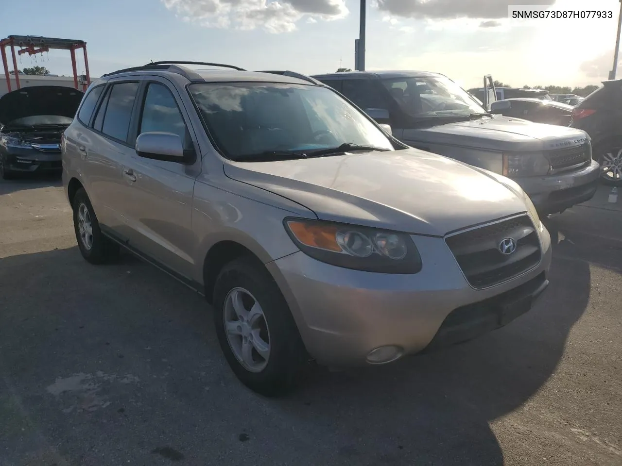 2007 Hyundai Santa Fe Gls VIN: 5NMSG73D87H077933 Lot: 75046384